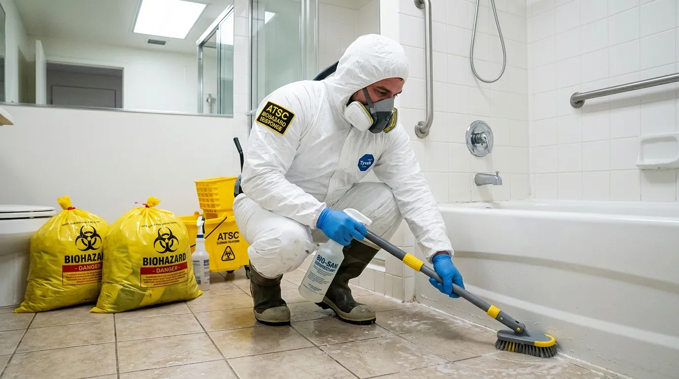 Decontamination equipment deployed for Blood Cleanup in Loma Linda